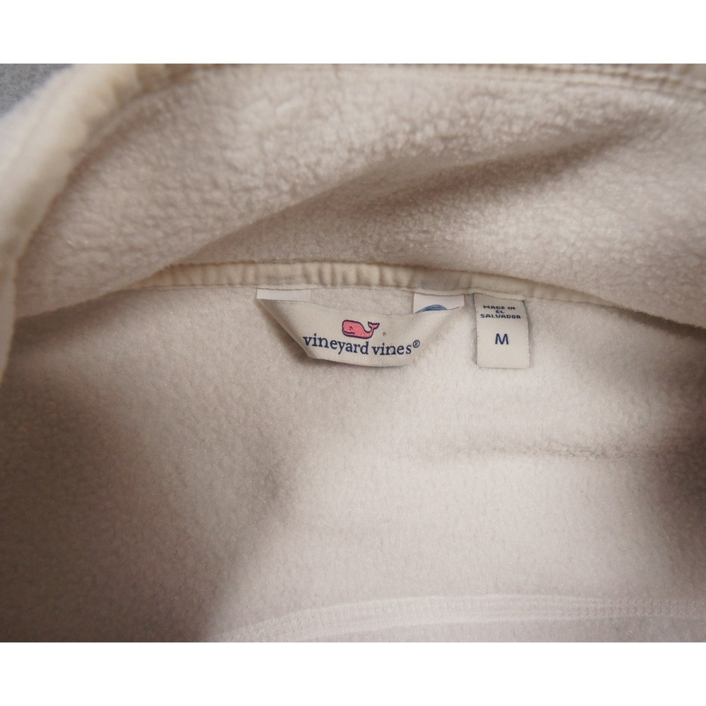 Vineyard Vines Jacket Womens Medium White Vest Fleece Full Zip Outdoors Ladies - Picture 8 of 13